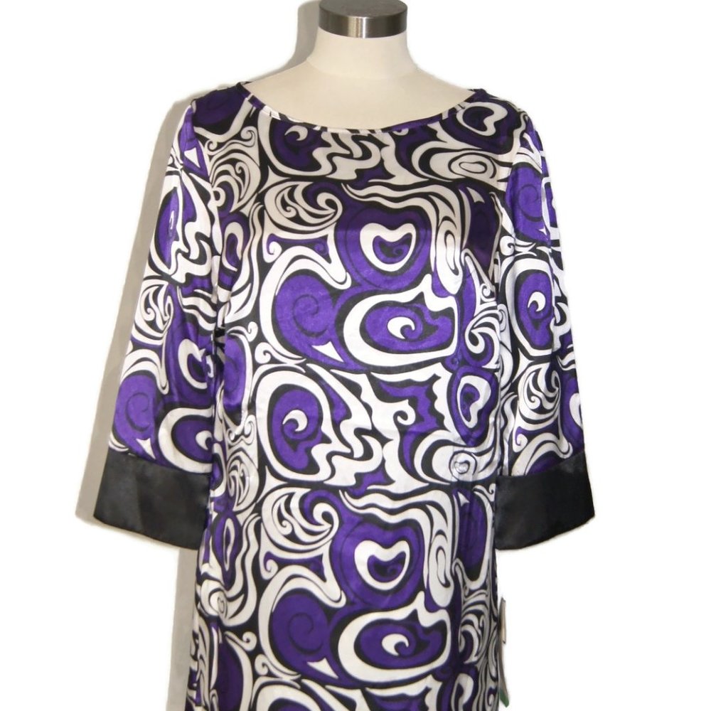 Citi Clothing Dress Purple Women's Size 12 Washable Pullover NWT